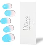 Drizzle Semi Cured Gel Nail Strips, Real Nail Polish Art Stickers (UV/LED Light Required), Glossy...