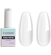 ANNEST Clear Builder Gel 2 Pcs Set, 6-in-1 Hema Free Building Enhancer, Extended Length,Shaped Na...