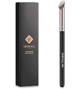 TEOYALL Mini Nose Contour Brush, Synthetic Under Eye Concealer Brush for Blending Setting Buffing...