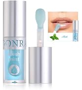 AKARY Hydrating Lip Glow Oil with Big Brush Head, Plumping Lip Gloss Lip Tint No-Sticky Transpare...