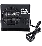Car Heater 12V Automobile Interior Heaters 300W Ceramic Car Fan Heater Portable Car Window Defros...