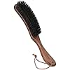 BFWood Clothes Brush - Boar Bristle Lint Brush for Suits, Cashmere, Wool, Velvet, Suede and Pet Hair - Large Black Walnut Wood Handle