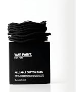 War Paint for Men Reusable Bamboo & Cotton Makeup Remover Pads - Vegan Friendly & Cruelty-Free - ...