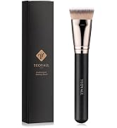 TEOYALL Flat Top Contour Brsuh, Soft Dense Synthetic Bristles Sculpt Contour Blending Buffing Bru...