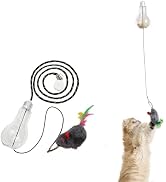 PECHVINO Creative Interactive Cat Toy - Swinging, Sound Response, and Reward System, Retractable ...