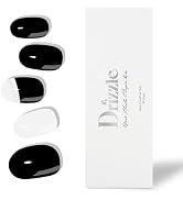 Drizzle Semi Cured Gel Nail Strips, Real Nail Polish Art Stickers (UV/LED Light Required), Glossy...