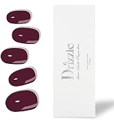Drizzle Semi Cured Gel Nail Strips, Real Nail Polish Art Stickers (UV/LED Light Required), Glossy...