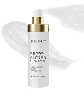 Body Glitter Spray, Glitter Spray Mist, Moisturizing Body Shimmer Luminizer, Quick-Drying Non-Sti...