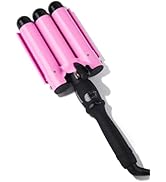 Trademark Beauty Three Barrel Hair Waver, Curling Iron, 1.25 Inch, Beachy Waves, Adjustable Tempe...