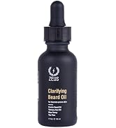 ZEUS Clarifying Beard Oil, Facial Hair Oil for Sensitive & Blemish-Prone Skin, Nourishes & Revita...
