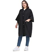 PERFEHAIR Salon Client Gown Capes - Plus Size Hair Coloring Wrap Kimono Style for Women & Men, Ha...