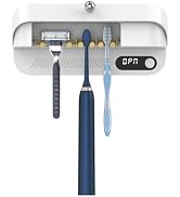 StarWin Toothbrush and Manual Razor Cleaner, Fan Drying Function, Wall Mounted Toothbrush Holder ...