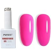 FANNEST Rubber Base Gel Polish,8 IN 1 Builder Gel For Nails in a Bottle Kit,Self-leveling Builder...