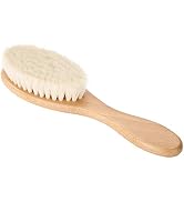 Sonew Goat Hair Brush, Oblong Wooden Handle Retro Oil Head Brush