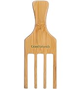 GranNaturals Hair Picks for Curly Hair - 4-Prong Wide-Toothed Comb Hair Pick for Fluffing Curls -...