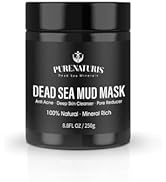 PureNaturis Organic Dead Sea Mud Mask for Face and Body - Premium Spa Quality Detox for Acne, Bla...