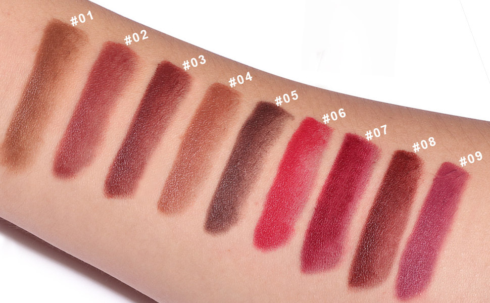 BINGBRUSH Crayon Matte Longwear Lipstick Pack Set