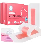 OPOX 80PCS Facial Wax Strips for Hair Removal, Facial Hair Removal for Women, Waxing Kit for Wome...
