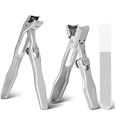 YTD Likomey Nail Clippers Set,Long Handled Angled Head Toenail Clippers for Thick Nails,Wide Jaw ...