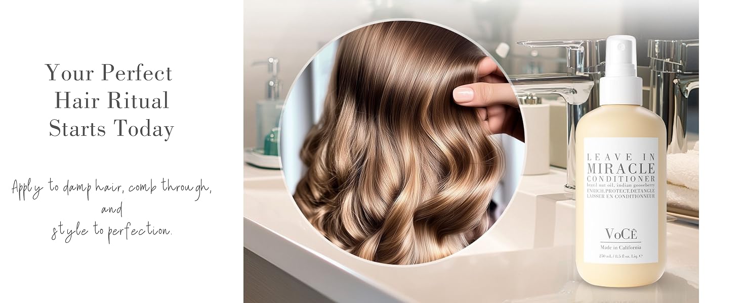 voce haircare miracle leave-in conditioner how to easily use