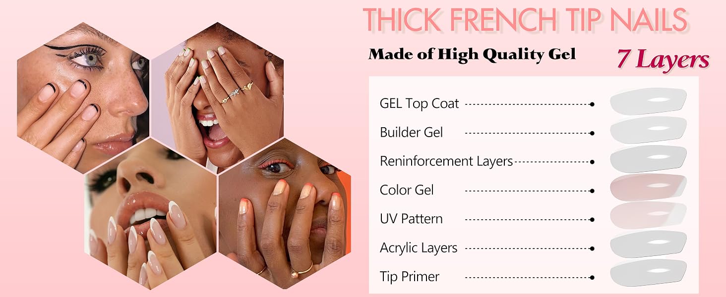 french press on nails