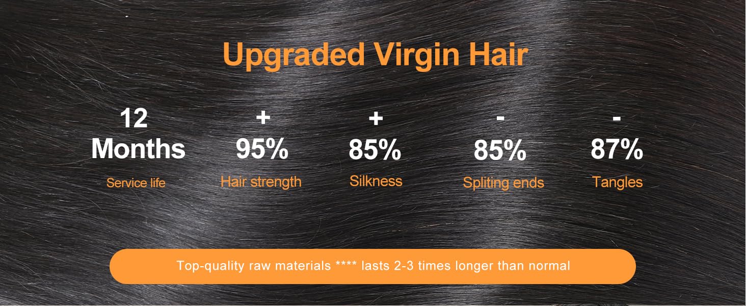 12a human hair bundles straight