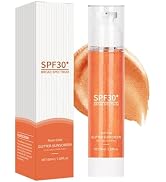 Body Glow Shimmering Gel with SPF 30+ Glitter Effect & Broad Spectrum Protection, Lightweight Glo...