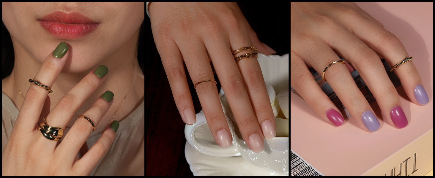 press on nails short