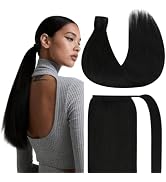 Ve Sunny Ponytail Extension Real Human Hair for Women Clip in Ponytail Hair Extension Straight Ha...