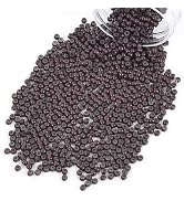 Vlasy 200Pcs Nano Ring Beads Silicone Lined Beads for Nano Ring Human Hair Extensions 5 Color Opt...
