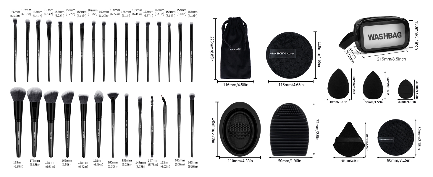makeup brush set