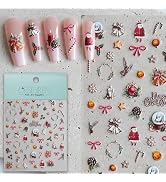 CESTSIREN Vintage Nail Stickers, Embossed Nail Decals, Self-Adhesive Nail Art Accessories for Women