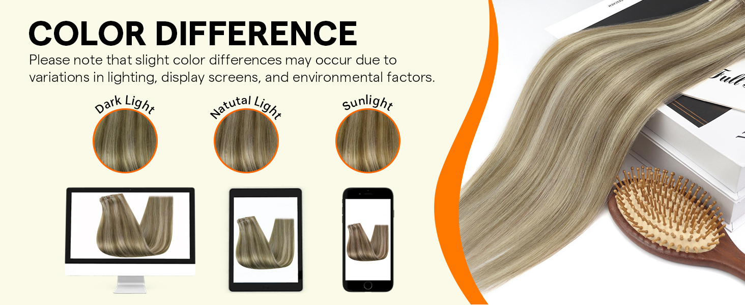 Clip in Hair Extensions Highlights Blonde Human Hair Clip ins Ash Brown Mix Platinum Blonde Seamless
