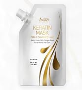 Vitamins Keratin Thin Hair Mask Deep Conditioner, Biotin Protein Castor Oil Conditioning Repair