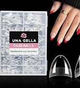 UNA GELLA Short Almond Fake Nails