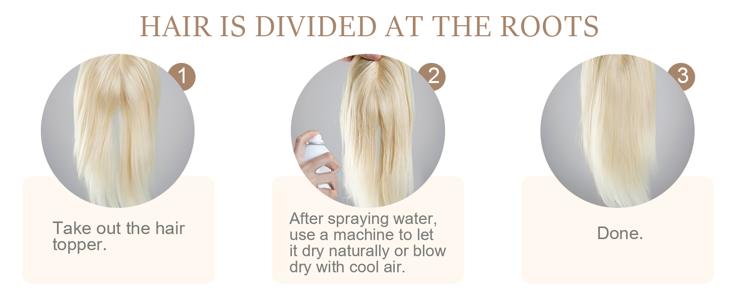 human hair topper for women