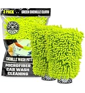 Chemical Guys MIC49302 Chenille Premium Scratch-Free Microfiber Wash Mitt, Lime Green, 9.6