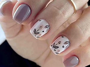 glue on nails short