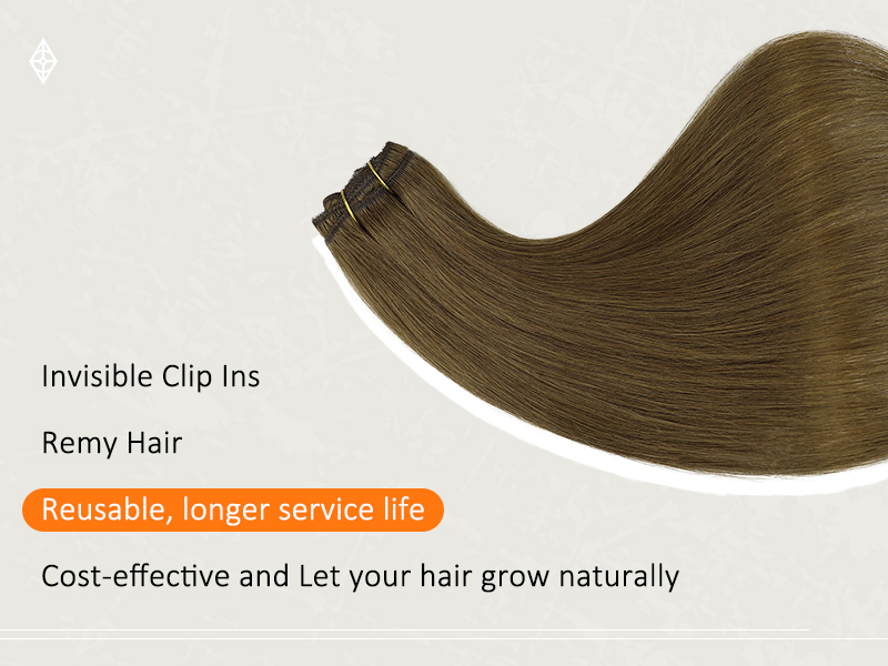 brown clip in hair extensions real human hair clip in human hair extensions human hair clip ins