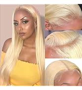 tobasew 613 Lace Front Wig Human Hair 13x6 Blonde HD Lace Front Wigs Human Hair Pre Plucked 180% ...