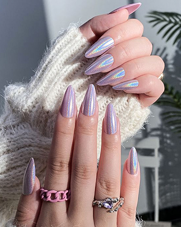 metallic chrome nail powder