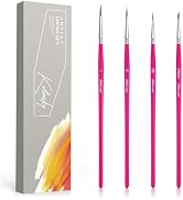 Kolinsky Sable Brushes, Golden Maple Miniature Paint Brushes Professional Artist Brush Set, Fine ...