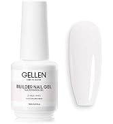 Gellen Builder Gel for Nails, 15ml 7 in 1 Milky White Builder Nail Gel Polish for Nail Thickening...