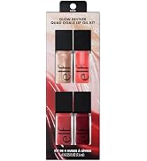 e.l.f. Glow Reviver Quad Goals Lip Oil Kit, Lip Gloss For A High-Gloss Finish & Sheer Wash Of Col...
