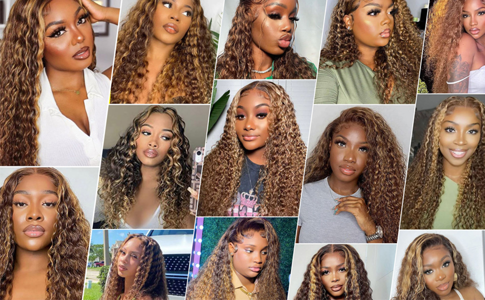 highlight lace front wigs human hair