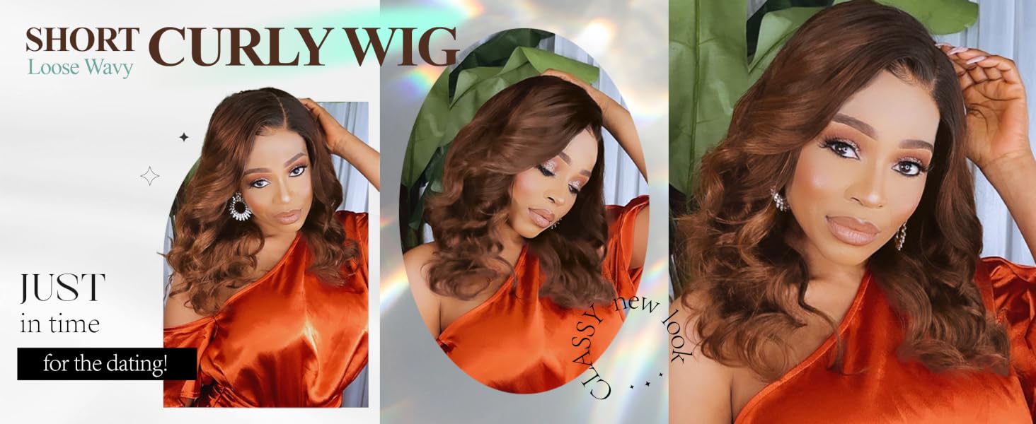 loose wave curly wig