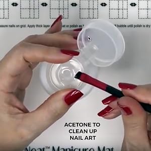 Fill with Acetone for Nail Art Cleanup