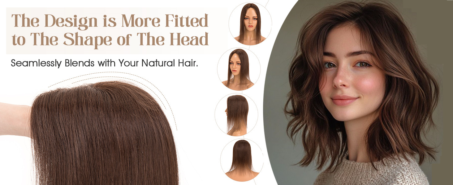 human hair topper