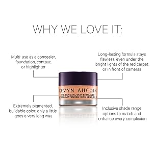 Use SENSUAL SKIN ENHANCER as your foundation, concealer, corrector, contour, & highlight.