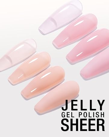 sheer jelly gel nail polish